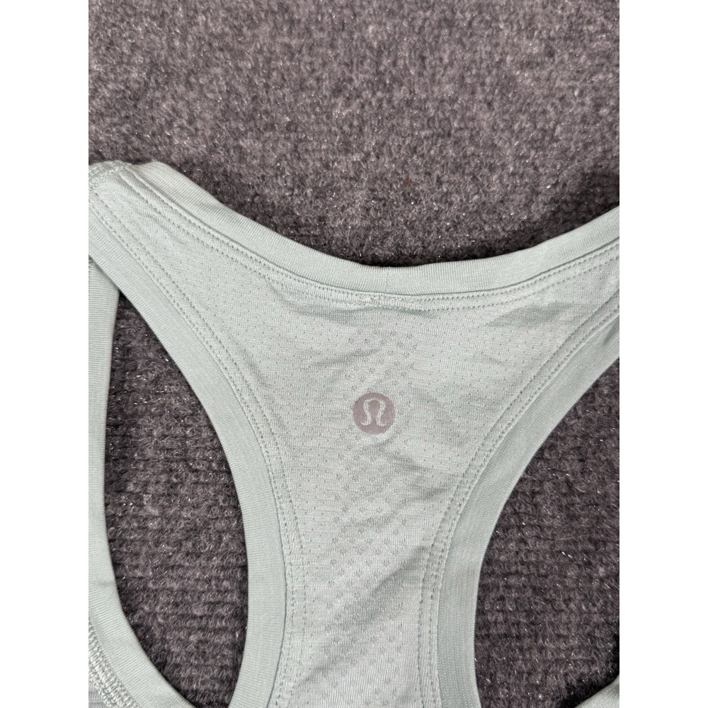 Vintage Lululemon‎ Swiftly Tech Tank Top Womens 6 Heathered Fresh Teal Racerback - Picture 12 of 12